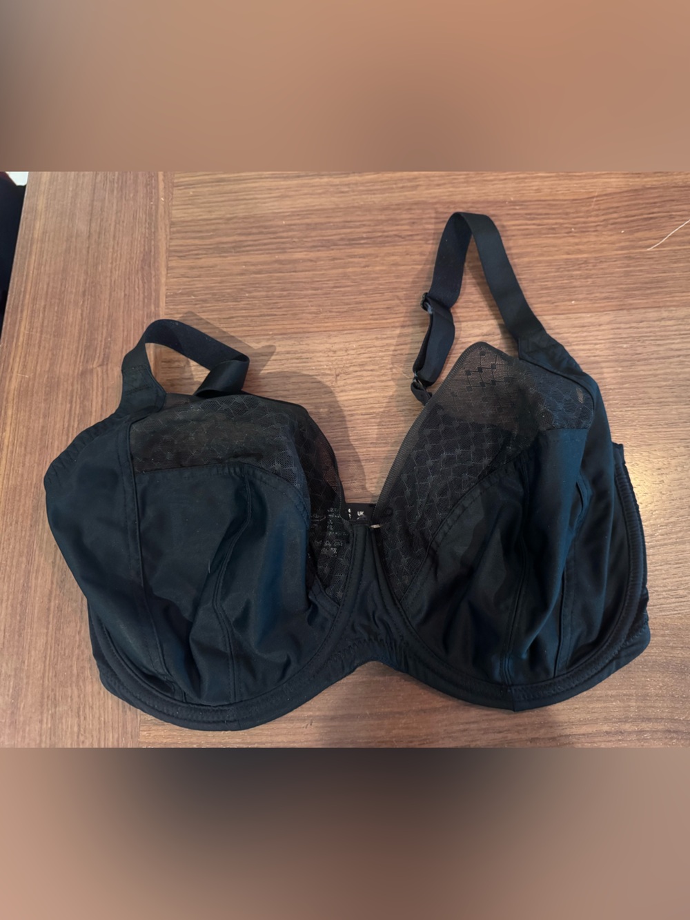 Black unlined 34g bra sculptresse by panache
